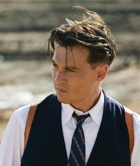 johnny depp gangster haircut.